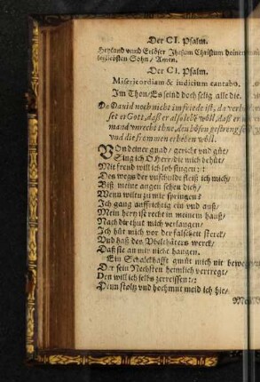 Der CI. Psalm.