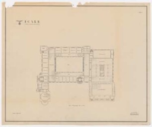 Schloss Posen, Posen Umbau: Grundriss 1.OG 1:200