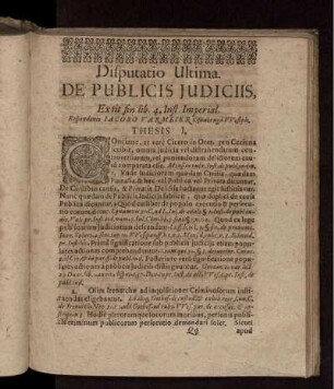 De Publicis Iudiciis