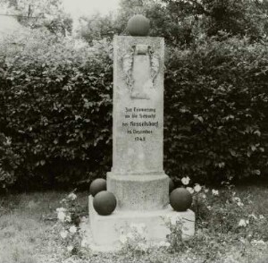 Wilsdruff-Kesselsdorf. Denkmal zur Erinnerung an die Schlacht bei Kesselsdorf am 15. Dezember 1745