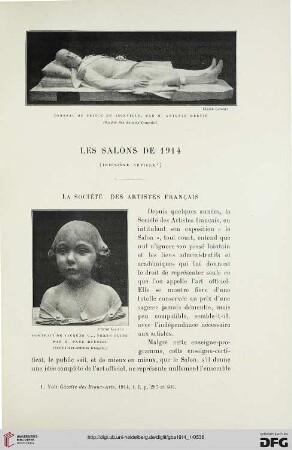 4. Pér. 11.1914: Les Salons de 1914, 3, La Société des Artistes français