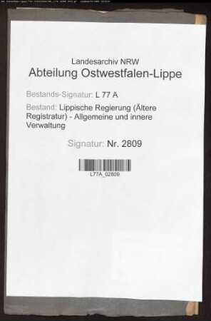 Aufhebung der Landstandschaft des Gutes Bexten