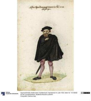 Heldt’sches Trachtenbuch: Handwerker im Jahr 1550