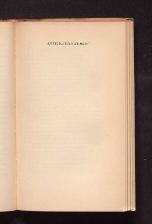 Antiqua und Kursiv