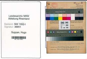 Entnazifizierung Hugo Suppan, geb. 27.10.1903 (Arbeiter)