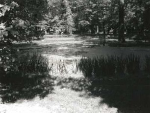 Uhyst. Volkspark, Schloßstraße (um 1955 Neugestaltung). Teich