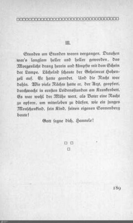 III. Dem Glück entgegen