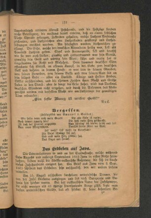 Vergessen.