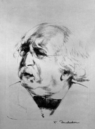 Bildnis Hermann Cohen (1842-1918), 1876-1912 Professor der Philosophie in Marburg