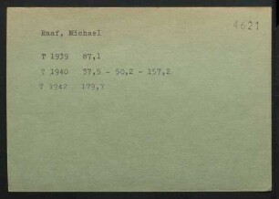 Raaf, Michael
