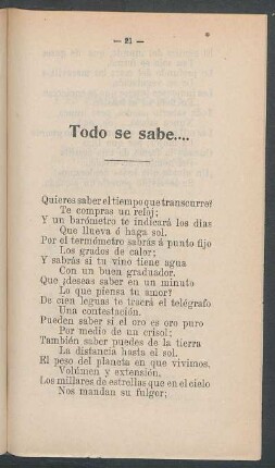 Todo se sabe...