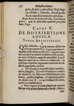 Caput V. De Distributione Logicæ.