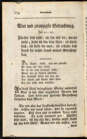 174-188, Vier und zwanzigste Betrachtung. - Fünf und zwanzigste Betrachtung.
