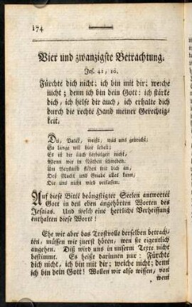 174-188, Vier und zwanzigste Betrachtung. - Fünf und zwanzigste Betrachtung.