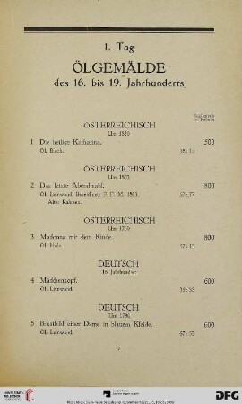 1. Tag (Nr. 1-137)