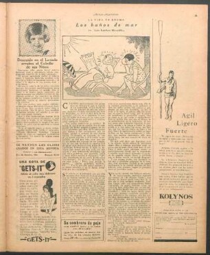 Los baños de mar : La vida en broma