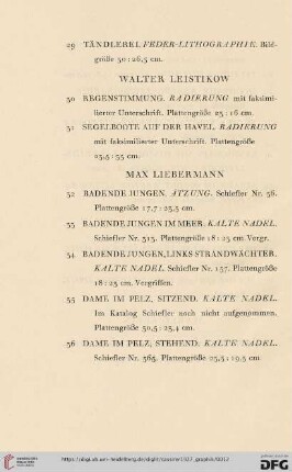 Walter Leistikow (Nr.30-31)