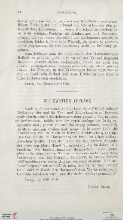 Zur zweiten Auflage
