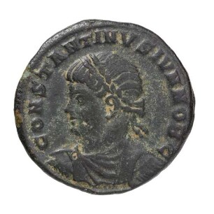 Münze, Aes 2?, Nummus?, Aes 3?, 326 - 327 n. Chr.