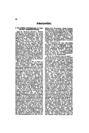 Schulpolitik