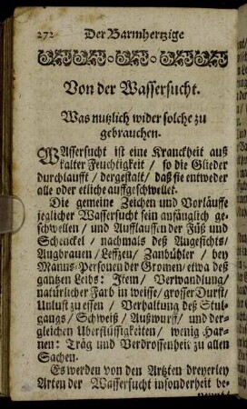 Von der Wassersucht.