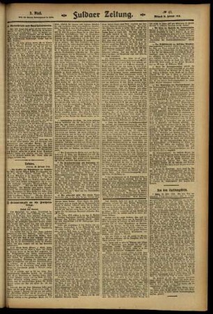 Zweite Ausgabe vom Mittwoch, den 26. Februar 1913.