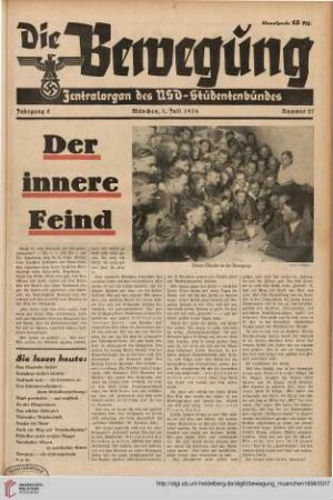 Nr. 27 (1. Juli 1936)