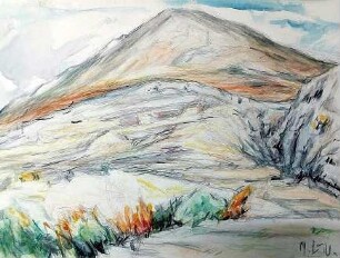 Landschaft bei der Ausgrabungsstätte von Mykene