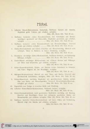 Möbel (Nr. 1-115