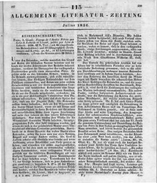 Laborde, L. de: Voyage de l'Arabie Pétrée. Paris: Giard 1830