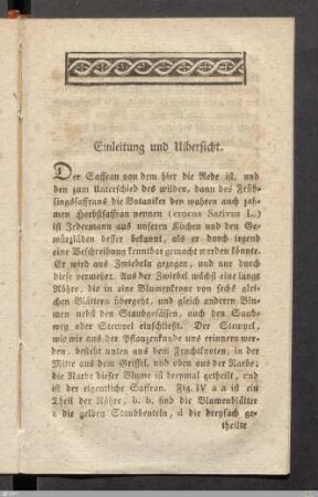 Einleitung und Uibersicht.