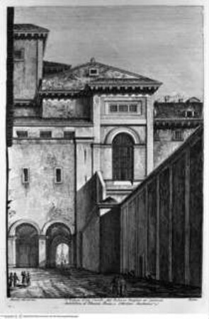 I monumenti più interessanti di Roma ..., Tafel 13: Palazzo del Quirinale, Cortile