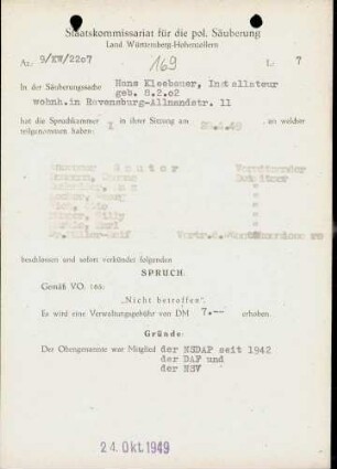 Kleebauer, Hans