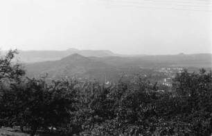 Albrand mit Georgenberg : Blick von der Achalm auf den Albrand mit Georgenberg