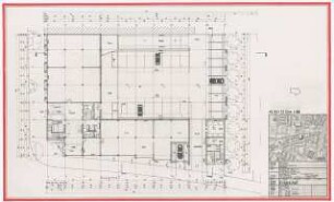 Ärztehaus Seeburger Straße, Berlin-Spandau: Lageplan, Grundriss Erdgeschoss 1:100