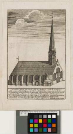 Accurater Abrisz der vorigen alten St. Michaelis Kirche in Hamburg