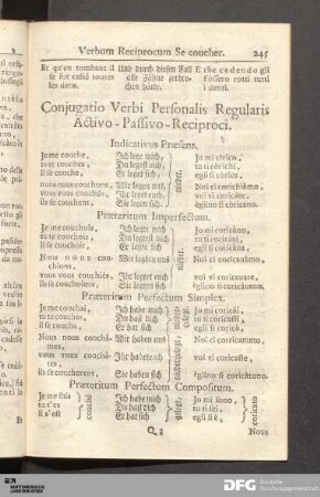 Die Verba regularia (personalia) und zwar die Reciproca