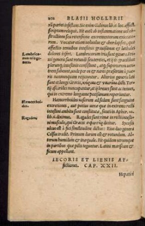 Iecoris Et Lienis Affectiones. Cap. XXII.