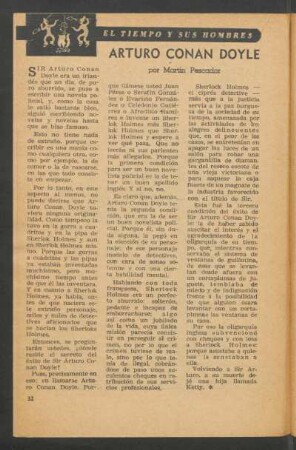 Arturo Conan Doyle : El tiempo y sus hombres