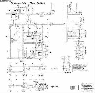 Bietigheim-Bissingen: Dienstgebäude Trafo-Station Fundamentplan