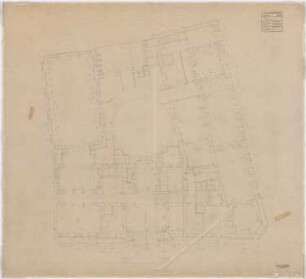 Park Hotel, Posen: Grundriss Kellergeschoss 1:50