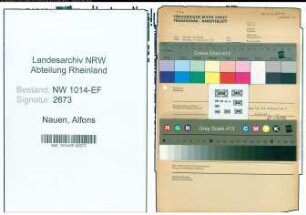 Entnazifizierung Alfons Nauen , geb. 00.00.0000 ()