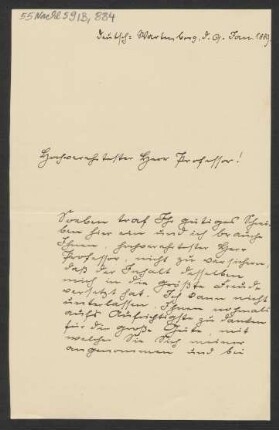 Brief an Woldemar Bargiel : 09.01.1889