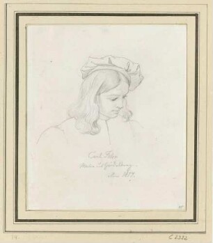 Bildnis Fohr, Carl Philipp (1795-1818), Maler, Zeichner