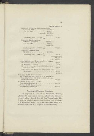 Verzinsung und Tilgung der Anlagekosten
