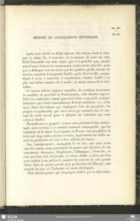 Résumé Et Conclusions Générales