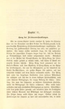 Kapitel 11. Gang der Friedensverhandlungen
