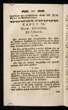 140-142, Caput VI.