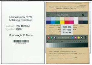 Entnazifizierung Maria Moenninghoff , geb. 05.06.1897 (Lehrerin)