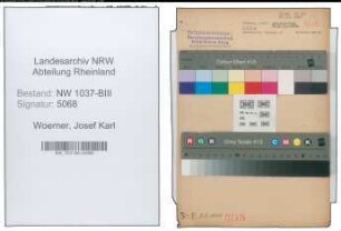 Entnazifizierung Josef Karl Woerner , geb. 03.06.1909 (Ingenieur)